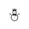 snowman logo vector icon template