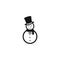 snowman logo vector icon template