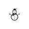 snowman logo vector icon template