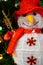 Snowman santa claus doll decoration with small horn, Merry Christmas