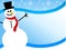 Snowman Swoosh Background