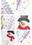 Snowman thermometer collage