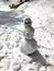Snowman of three snowball