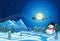 Snowman in Town and Santa Klaus 2