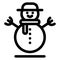 snowman, winter, Christmas, iceman Isolated Vector icon which can easily modify or edit