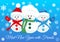 Snowmen friends greet new year