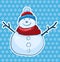 Snowmen vector hand drawn vector illustration