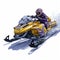 Snowmobile Racing Car