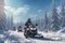 Snowmobiling Expedition: Embracing Winter Nature& x27;s Beauty in Snowy Forests
