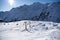 Snowpark in St.Anton am Arlberg on a sunny day