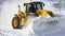Snowplow in Action: Clearing Snowdrifts with a Powerful Tractor - Generative AI