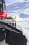 Snowplow clears tracks in the ski resort of the Hintertuxer in Tyrol, Austria