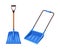 Snowplow Shovels, Robust, Efficient Tools For Clearing Snow And Ice. Designed For Heavy-duty Tasks, Vector Illustration