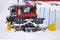 Snowplow on a winter service vehicle