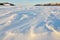 Snowscape close up in the mountains