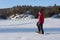 Snowshoeing in Killarney Provincial Park, Ontario