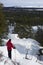 Snowshoeing in Killarney Provincial Park, Ontario