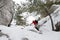 Snowshoeing on Silhouette Trail, Killarney Provincial Park