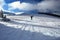 Snowshoeing in winter Fischbacher Alpen mountains