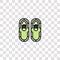 snowshoes icon sign and symbol. snowshoes color icon for website design and mobile app development. Simple Element from arctic