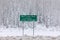 Snowstorm at the summit of Wolf Creek Pass  Colorado.