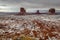 Snowstorm sweeps through Monument Valley