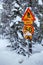 Snowy arctic winter road.