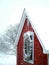 Snowy barn