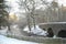 Snowy Bridge Old Deer, Rural Scotland