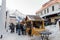 Snowy Chamonix de Mont Blanc on a Christmas Day