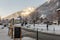 Snowy Chamonix de Mont Blanc on a Christmas Day