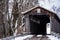 Snowy Covered Bridge - McCafferty, Ohio