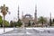 Snowy day in Sultanahmet Square. ISTANBUL, TURKEY.