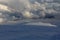 Snowy and deserted slopes of Mount Elbrus