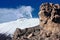 Snowy Etna Volcanic Rock, Sicily