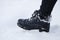 Snowy female boot