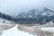 Snowy Flatiron Mountains