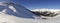 Snowy Helena Mountain Peak and Distant Sawback Range Banff National Park Canadian Rockies Winter Scenery