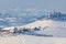 Snowy hills of Langhe, Italy