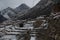 Snowy himalayan mountains by Ledar village