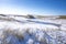 Snowy and ice winter landscape at the Amsterdamse Waterleidingduinen