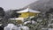 Snowy Kinkaku-ji Temple in winter. Famous tourist attraction in Kyoto, Japan. The Golden Pavilion