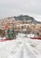 Snowy landscape of Campobasso