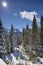 Snowy Landscape in Glacier National Park