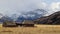 Snowy Landscape with Homestead in Montana