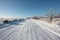 Snowy lane