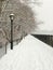 Snowy Lane, Central Park, New York USA