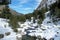 Snowy lansdscape in winter, Corsica, France, Europe