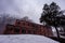 Snowy Morning at an Abandoned Brick Hotel - Glen Rogers, West Virginia