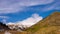 Snowy mountain blue sky vall de nuria 4k time lapse spain